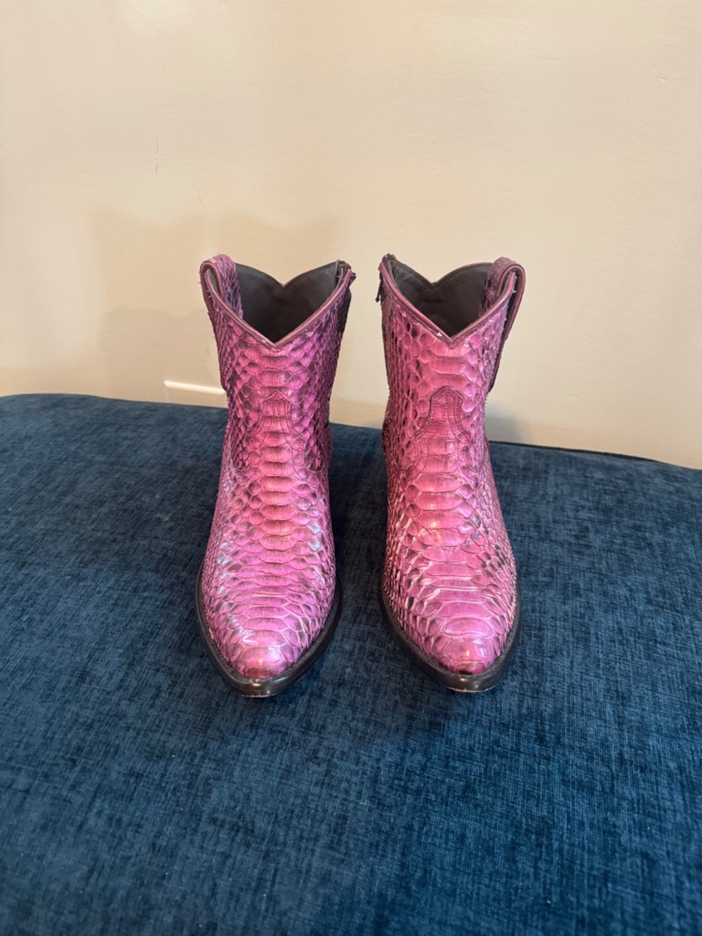 Idlywind pink python boots - Picture 2 of 4